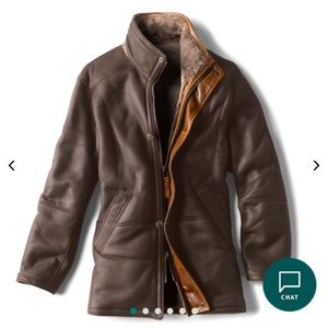 NWT Orvis-World’s Finest Shearling Coat!!
